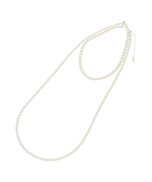 【フォーマル／入卒／3WAY】二連パール調ネックレス（ネックレス）｜Reflect（リフレクト）