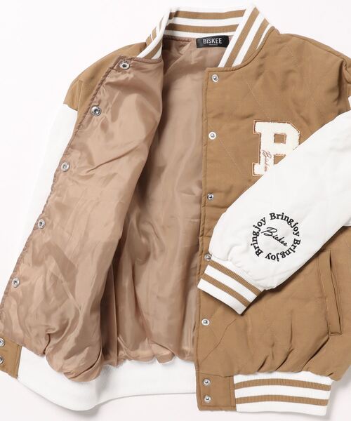 ロゴワッペン キルトスタジャン（140㎝～160㎝）（スタジャン