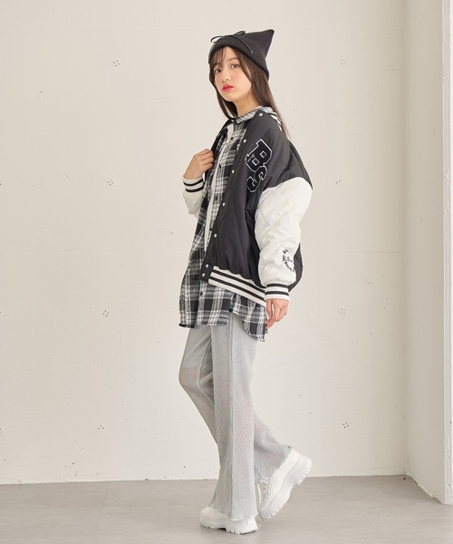 ロゴワッペン キルトスタジャン（140㎝～160㎝）（スタジャン