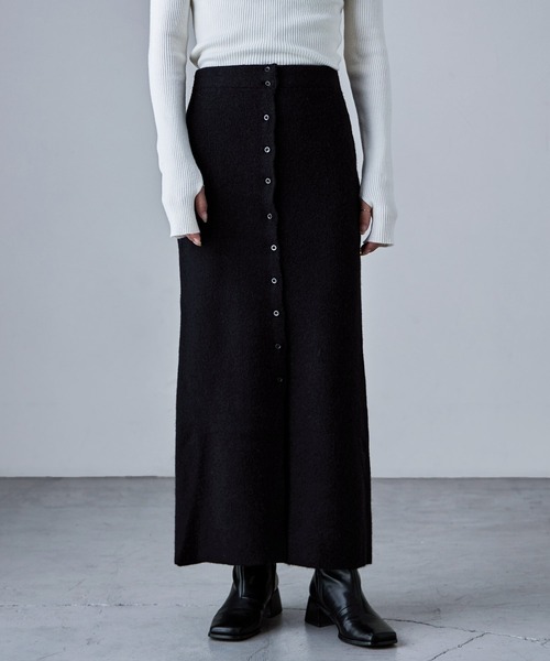 etoll.（エトル）の「アルパカタッチ2wayニットビスチェ＆スカート（ワンピース・レディース・モカ/グレー/ブラック・FREE）」の10枚目の写真