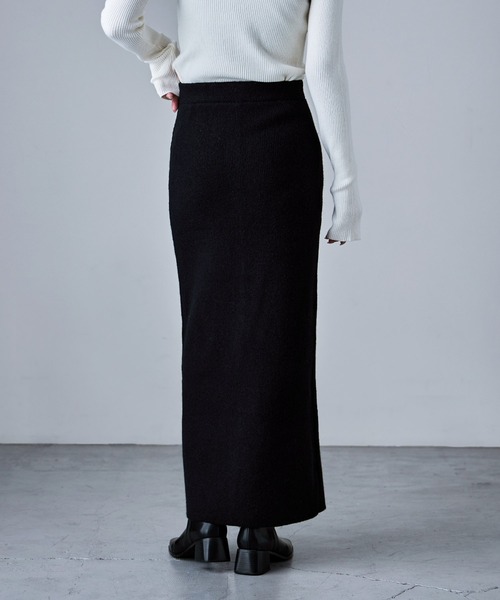 etoll.（エトル）の「アルパカタッチ2wayニットビスチェ＆スカート（ワンピース・レディース・モカ/グレー/ブラック・FREE）」の12枚目の写真