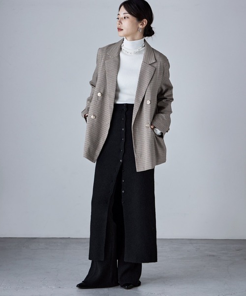 etoll.（エトル）の「アルパカタッチ2wayニットビスチェ＆スカート（ワンピース・レディース・モカ/グレー/ブラック・FREE）」の13枚目の写真