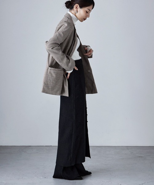 etoll.（エトル）の「アルパカタッチ2wayニットビスチェ＆スカート（ワンピース・レディース・モカ/グレー/ブラック・FREE）」の14枚目の写真