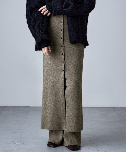 etoll.（エトル）の「アルパカタッチ2wayニットビスチェ＆スカート（ワンピース・レディース・モカ/グレー/ブラック・FREE）」の21枚目の写真