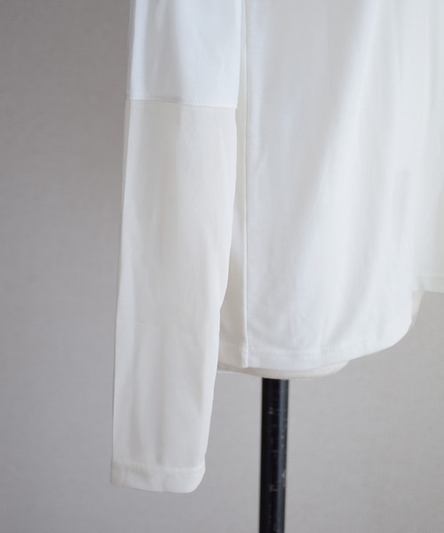 Marient(マリエント)の「シアー切替TEE(Tシャツ/カットソー・レディース・アイボリー/ブラック・FREE)」の7枚目の写真