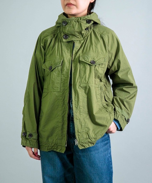 OMNIGOD womens / オムニゴッド] ダウンプルーフ ミリタリーフーディー 