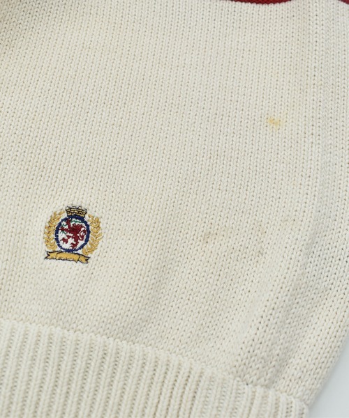 TOMMY HILFIGER(トミーヒルフィガー)の「【ヴィンテージ古着】90’s TOMMY HILFIGER トリコロール コットンニット(ニット/セーター・メンズ・マルチ・LARGE)」の5枚目の写真