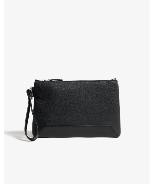 dunhill(ダンヒル)の「1893 ハーネス トップハンドルバッグ / 1893 HARNESS TOP HANDLE BAG, BLACK(クラッチバッグ・メンズ・ブラック・ONE SIZE)」の1枚目の写真