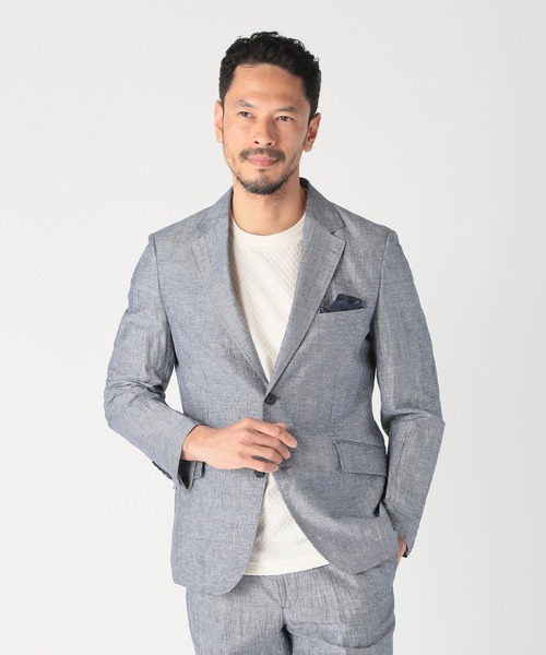 MEN'S BIGI DISTINCTIONテーラードジャケット　リネン混 XL メンズファッション通販 MEN'S BIGI ONLINE STORE (メンズビギ