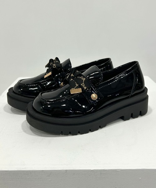 rectangle（レクタングル）の「5㎝ヒールカスタムバックルローファー（ローファー・レディース・ブラック・23.0cm/23.5cm/24.0cm/24.5cm）」の10枚目の写真