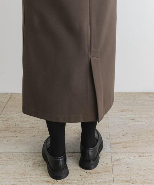 F by ROSSO（エフバイロッソ）の「F by ROSSO　『UR TECH』裏起毛ポンチワンピース（ワンピース・レディース・モカ/ブラック・38/36）」の5枚目の写真