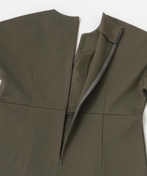 F by ROSSO（エフバイロッソ）の「F by ROSSO　『UR TECH』裏起毛ポンチワンピース（ワンピース・レディース・モカ/ブラック・38/36）」の8枚目の写真