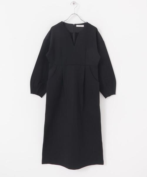 F by ROSSO（エフバイロッソ）の「F by ROSSO　『UR TECH』裏起毛ポンチワンピース（ワンピース・レディース・モカ/ブラック・38/36）」の21枚目の写真