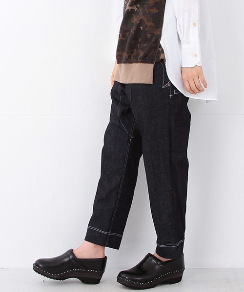 BEAMS BOY（ビームスボーイ）の「A / DENIM サルエルパンツ SPECIAL （デニムパンツ・レディース・インディゴブルー・ONE SIZE）」の2枚目の写真