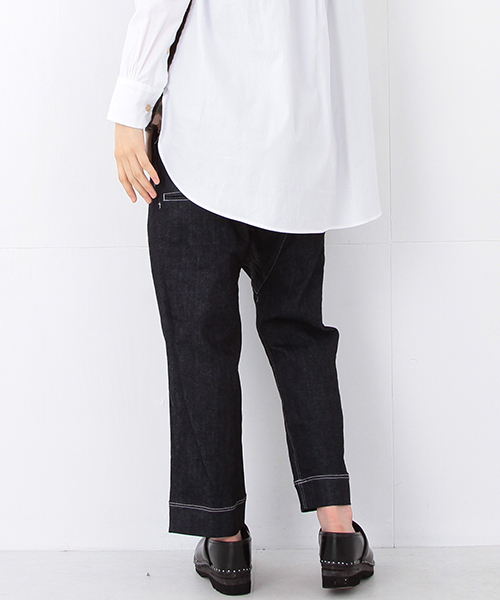 BEAMS BOY（ビームスボーイ）の「A / DENIM サルエルパンツ SPECIAL （デニムパンツ・レディース・インディゴブルー・ONE SIZE）」の3枚目の写真