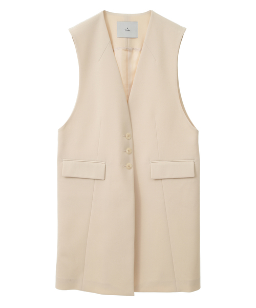 Tiara(ティアラ)の「シングルノーカラージレ(セットアップ対応)(ベスト・レディース・ネイビー/ベージュ・FREE)」の20枚目の写真