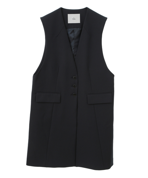 Tiara(ティアラ)の「シングルノーカラージレ(セットアップ対応)(ベスト・レディース・ネイビー/ベージュ・FREE)」の15枚目の写真