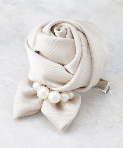 THE SHOP TK （ザ ショップ ティーケー ）の「アソートコサージュ（ブローチ/コサージュ・レディース・ライトベージュ/ネイビー系/ベージュ系その他3/ネイビー・00）」の2枚目の写真