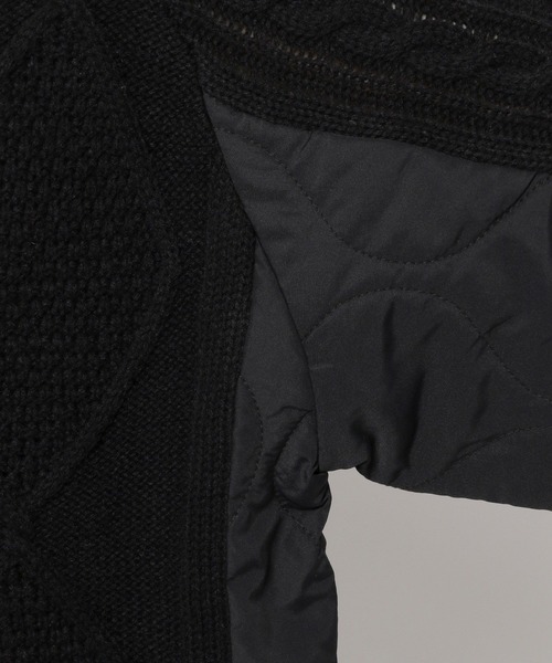 niko and...（ニコアンド）の「キルトドッキングニットプルオーバー（ニット/セーター・レディース・レッド/アイボリー/ブラック・MEDIUM/LARGE）」の17枚目の写真