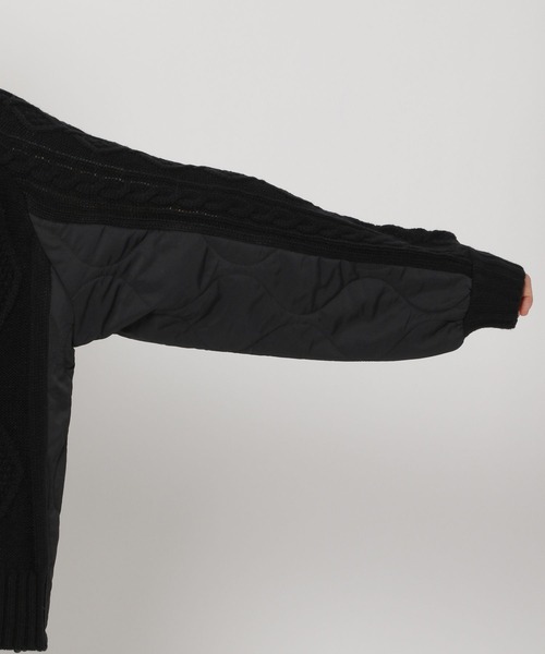 niko and...（ニコアンド）の「キルトドッキングニットプルオーバー（ニット/セーター・レディース・レッド/アイボリー/ブラック・MEDIUM/LARGE）」の18枚目の写真