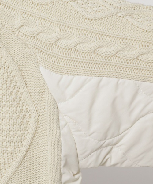 niko and...（ニコアンド）の「キルトドッキングニットプルオーバー（ニット/セーター・レディース・レッド/アイボリー/ブラック・MEDIUM/LARGE）」の22枚目の写真