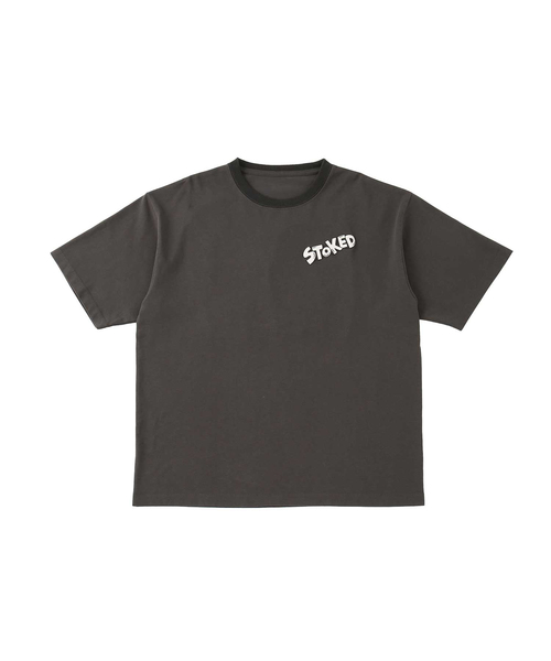 JUNRED(ジュンレッド)の「【Chocomoo×JUNRED】コラボTシャツ(Tシャツ/カットソー・メンズ・ホワイト/チャコールグレー・M/S/L)」の6枚目の写真