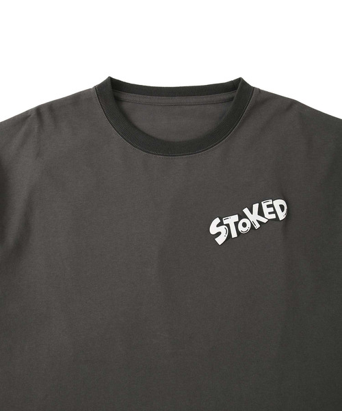 JUNRED(ジュンレッド)の「【Chocomoo×JUNRED】コラボTシャツ(Tシャツ/カットソー・メンズ・ホワイト/チャコールグレー・M/S/L)」の7枚目の写真