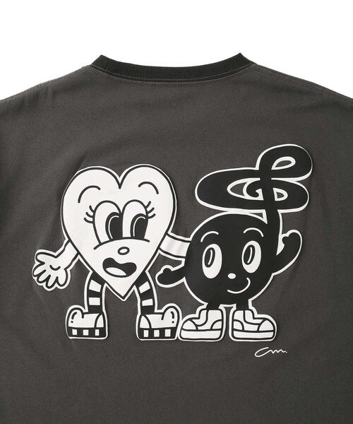 JUNRED(ジュンレッド)の「【Chocomoo×JUNRED】コラボTシャツ(Tシャツ/カットソー・メンズ・ホワイト/チャコールグレー・M/S/L)」の12枚目の写真