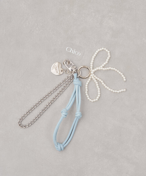 Chico(チコ)の「リボンパール付きコードチャーム(その他小物・レディース・アイボリー/ブラック/ブルー・FREE)」の14枚目の写真