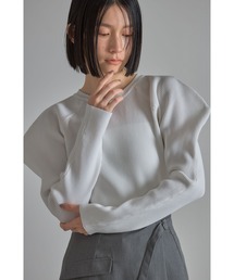 ポイントスリーブニットプルオーバー