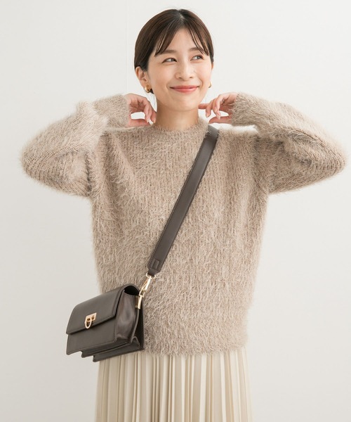 URBAN RESEARCH DOORS（アーバンリサーチドアーズ）の「シャギーニット（ニット/セーター・レディース・ライトグレー/ベージュ・MEDIUM）」の12枚目の写真