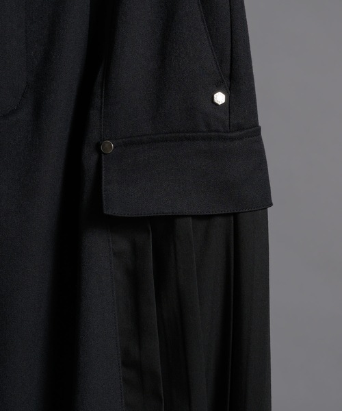 PHILTHEORY（フィルセオリー）の「Pleats docking slacks/プリーツドッキングスラックス（スラックス・メンズ・グレー/ブラック・3/2/1）」の10枚目の写真