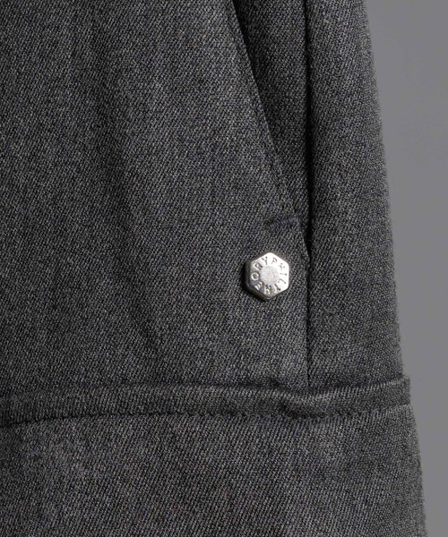 PHILTHEORY（フィルセオリー）の「Pleats docking slacks/プリーツドッキングスラックス（スラックス・メンズ・グレー/ブラック・3/2/1）」の17枚目の写真