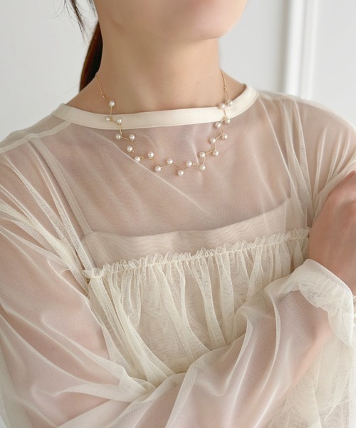 sowang（ソワン）の「ジグザグデザインパールネックレス/オケージョン（ネックレス・レディース・ゴールド/シルバー・FREE）」の5枚目の写真