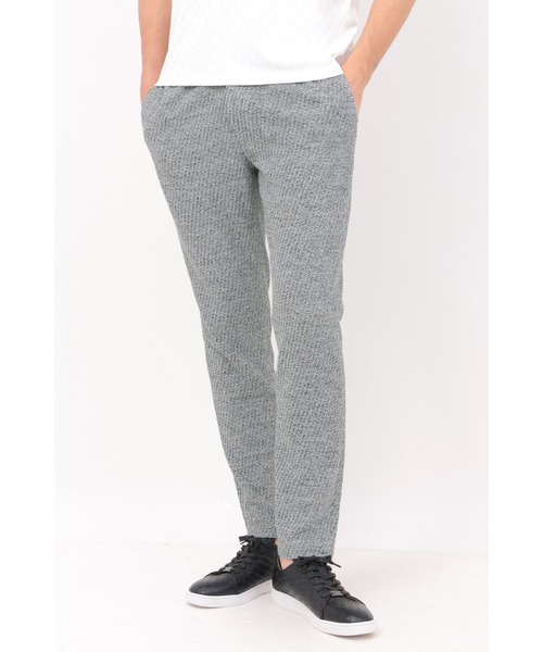 HIGH STREET(ハイストリート)の「HIGH STREET∴メランジカルゼジャージイージーパンツ(スラックス・メンズ・ネイビー/グレー・LL/L/M/S)」の1枚目の写真