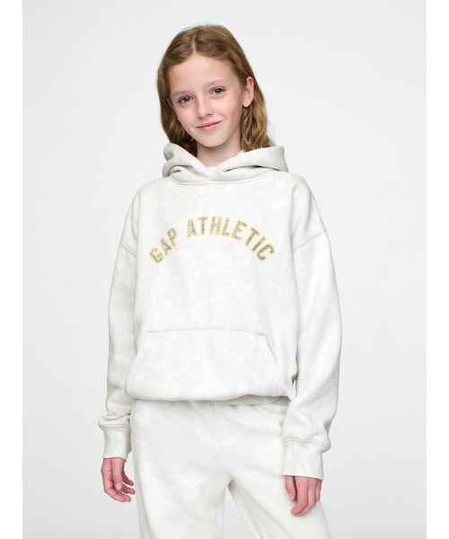 GAP(ギャップ)の「ヴィンテージソフト GAPロゴパーカー (キッズ)(パーカー・キッズ・グリーン/コーラル/グレー・120cm/130cm/110cm/160cm/150cm/140cm)」の4枚目の写真