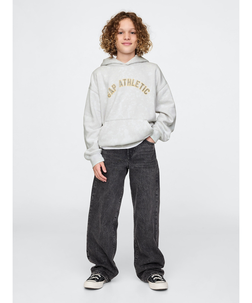 GAP(ギャップ)の「ヴィンテージソフト GAPロゴパーカー (キッズ)(パーカー・キッズ・グリーン/コーラル/グレー・120cm/130cm/110cm/160cm/150cm/140cm)」の6枚目の写真