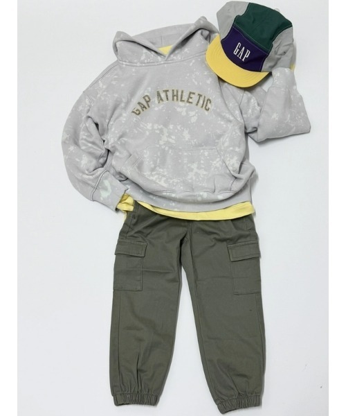 GAP(ギャップ)の「ヴィンテージソフト GAPロゴパーカー (キッズ)(パーカー・キッズ・グリーン/コーラル/グレー・120cm/130cm/110cm/160cm/150cm/140cm)」の8枚目の写真