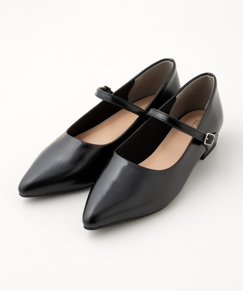 Honeys（ハニーズ）の「ベルト付ポインテッドパンプス（パンプス・レディース・イエロー/ブラック/ブラック系その他/シルバー・23.0/23.5/24.0/22.5/24.5）」の13枚目の写真