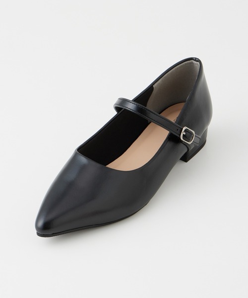 Honeys（ハニーズ）の「ベルト付ポインテッドパンプス（パンプス・レディース・イエロー/ブラック/ブラック系その他/シルバー・23.0/23.5/24.0/22.5/24.5）」の14枚目の写真