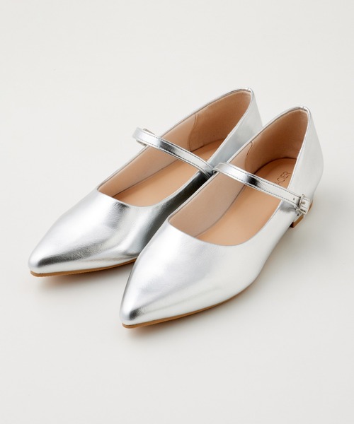 Honeys（ハニーズ）の「ベルト付ポインテッドパンプス（パンプス・レディース・イエロー/ブラック/ブラック系その他/シルバー・23.0/23.5/24.0/22.5/24.5）」の22枚目の写真