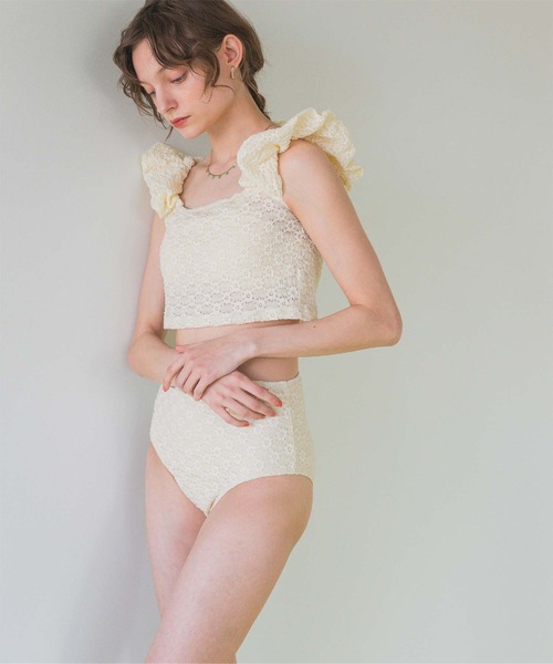 【当日発送】新品未使用 THE TOE Karla Ribbon 水着 OUTLET】Roxy VIVA LA VIDA CROPPED TOP LYCRA @2buy