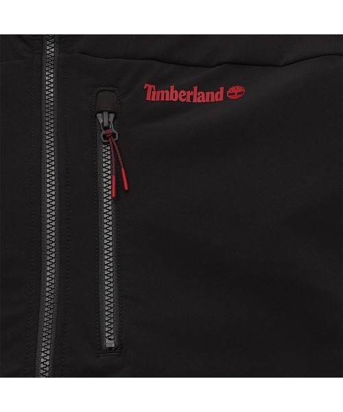Timberland（ティンバーランド）の「DWR ソフトシェル ジャケット メンズ（マウンテンパーカー・メンズ・ブラック×レッド・LARGE/MEDIUM/SMALL/X-LARGE）」の8枚目の写真