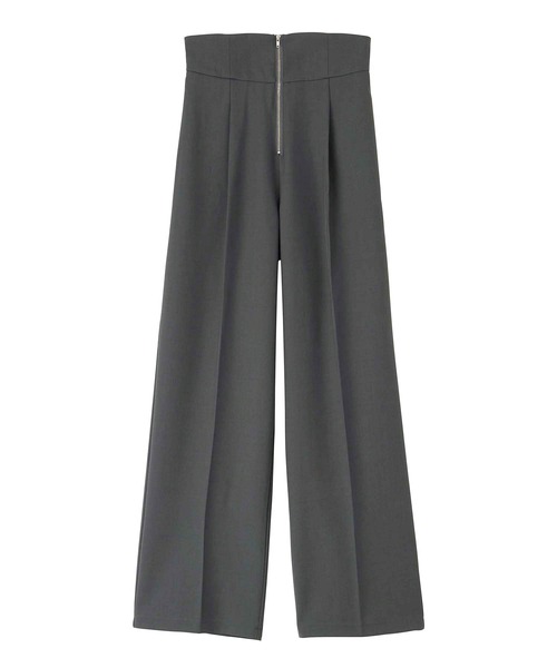 RANAN（ラナン）の「【4サイズ展開】きれいめ素材ハイウエストジップワイドパンツ（その他パンツ・レディース・ブラック/アイボリー/グレー/ベージュ・M/S/LL/L）」の7枚目の写真