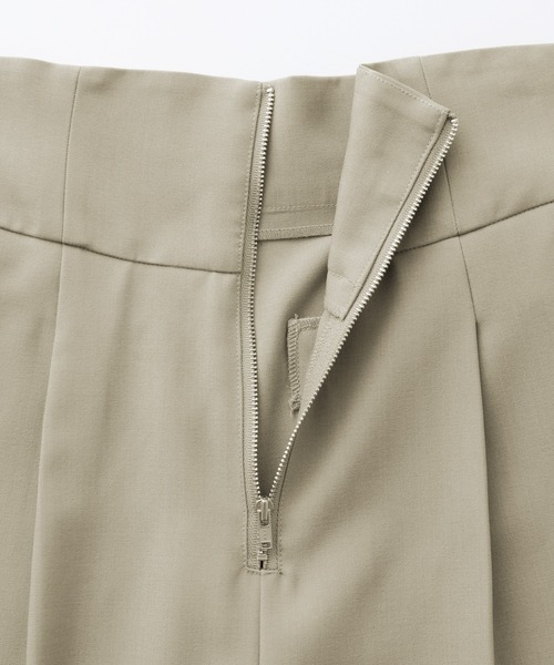 RANAN（ラナン）の「【4サイズ展開】きれいめ素材ハイウエストジップワイドパンツ（その他パンツ・レディース・ブラック/アイボリー/グレー/ベージュ・M/S/LL/L）」の9枚目の写真