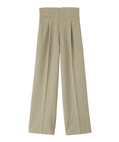 RANAN（ラナン）の「【4サイズ展開】きれいめ素材ハイウエストジップワイドパンツ（その他パンツ・レディース・ブラック/アイボリー/グレー/ベージュ・M/S/LL/L）」の8枚目の写真