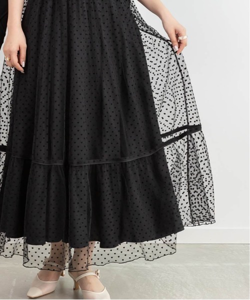 RANDA(ランダ)の「【HEART COLLECTION】ハートチュールロングワンピース(ワンピース・レディース・ベージュ/ピンク/ブラック・0/1)」の17枚目の写真