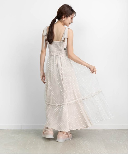 【最終価格】RANDA HEART COLLECTION ハート　ワンピ HEART COLLECTION】ハートチュールロングワンピースRANDA公式サイト