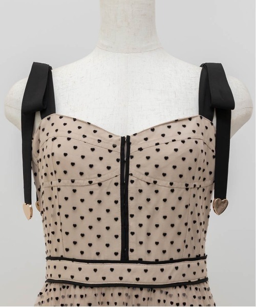 HEART COLLECTION】ハートチュールロングワンピース（ワンピース