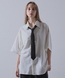 CLEL（クレイル）の「【CLEL】Wool Silk Jacquard Narrow Tie / ウールシルクジャガードナロータイ（ネクタイ）」